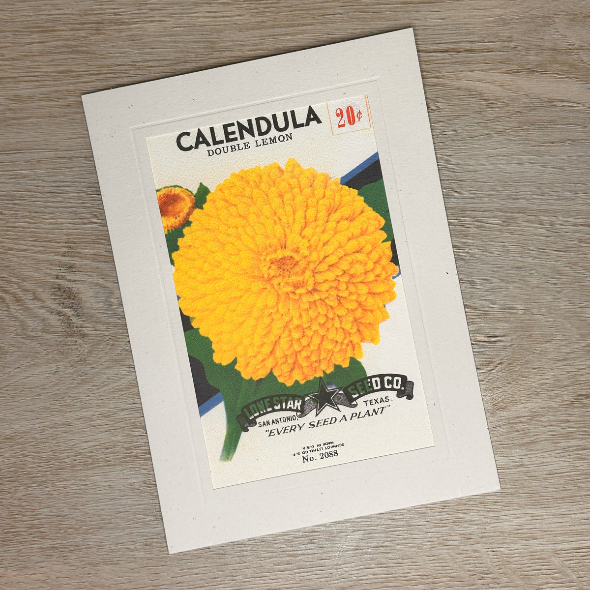 Flower seed packet cards