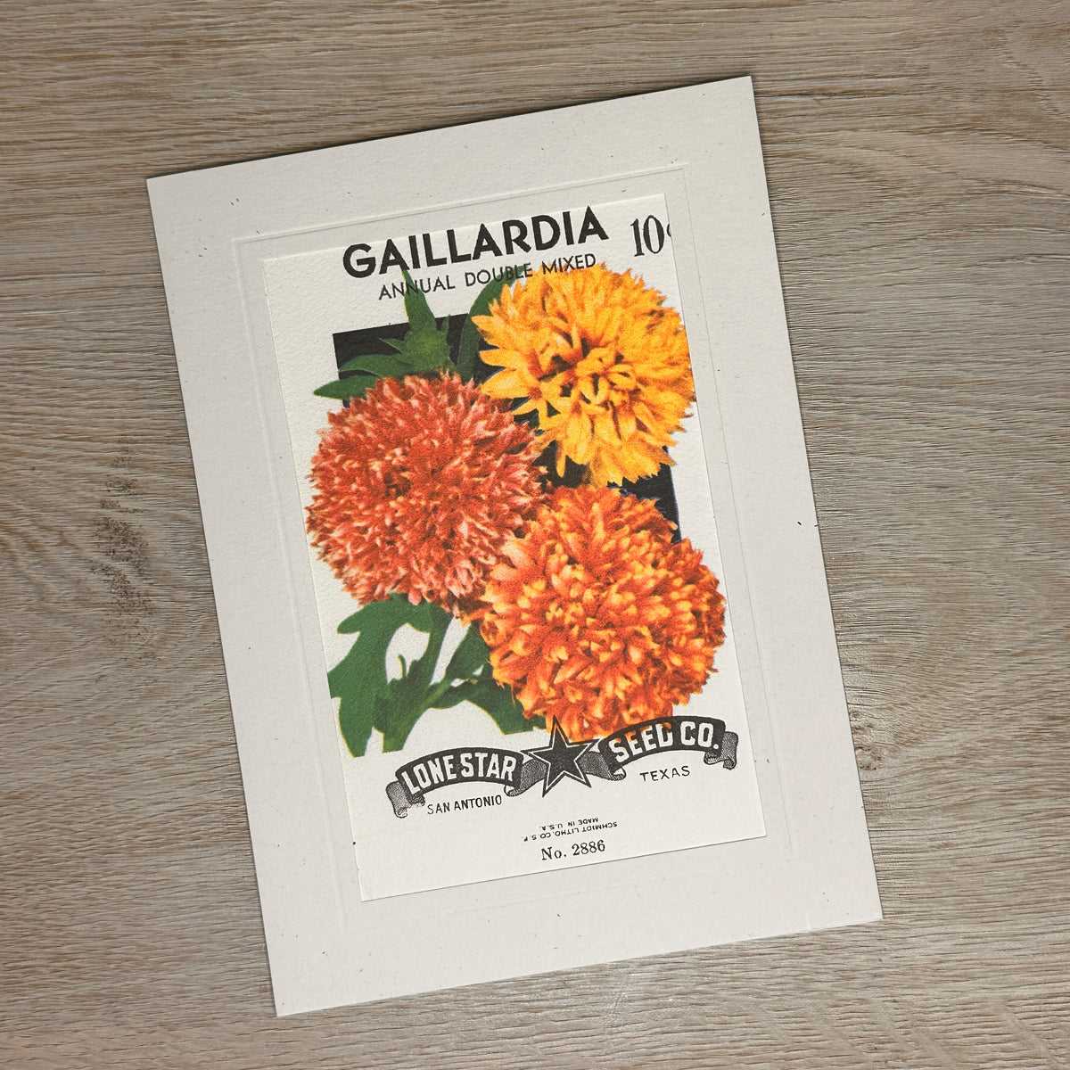 Flower seed packet cards