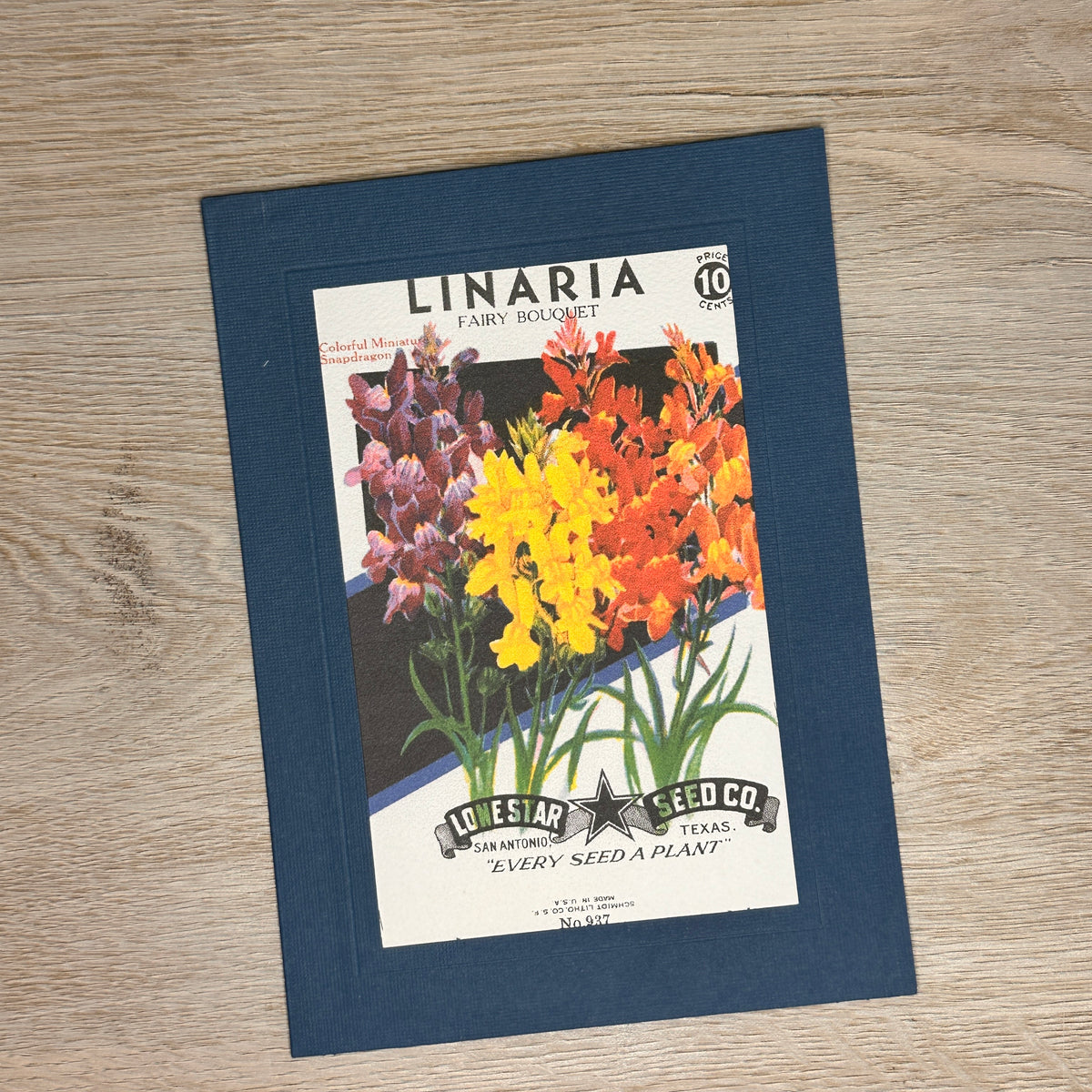 Flower seed packet cards