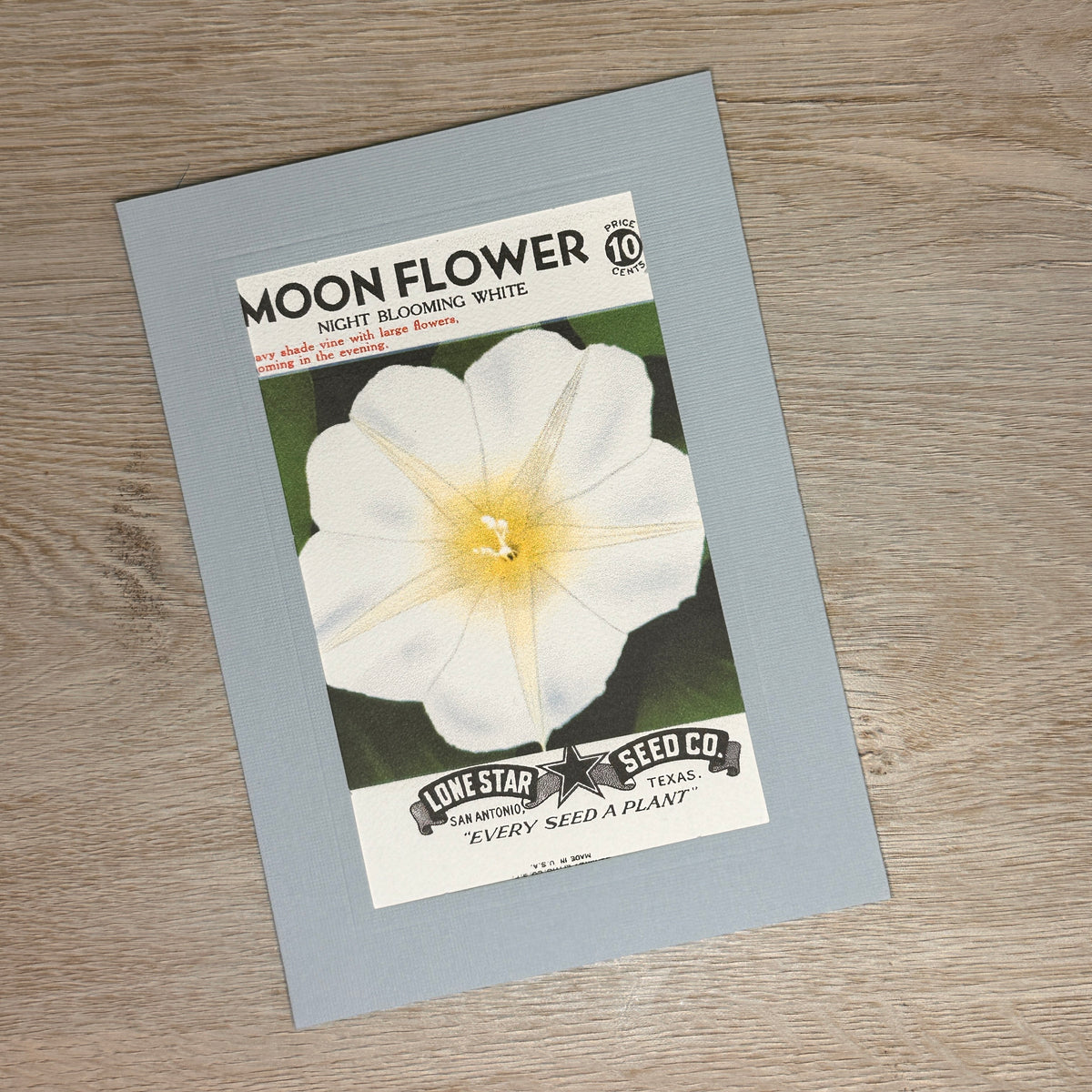 Flower seed packet cards