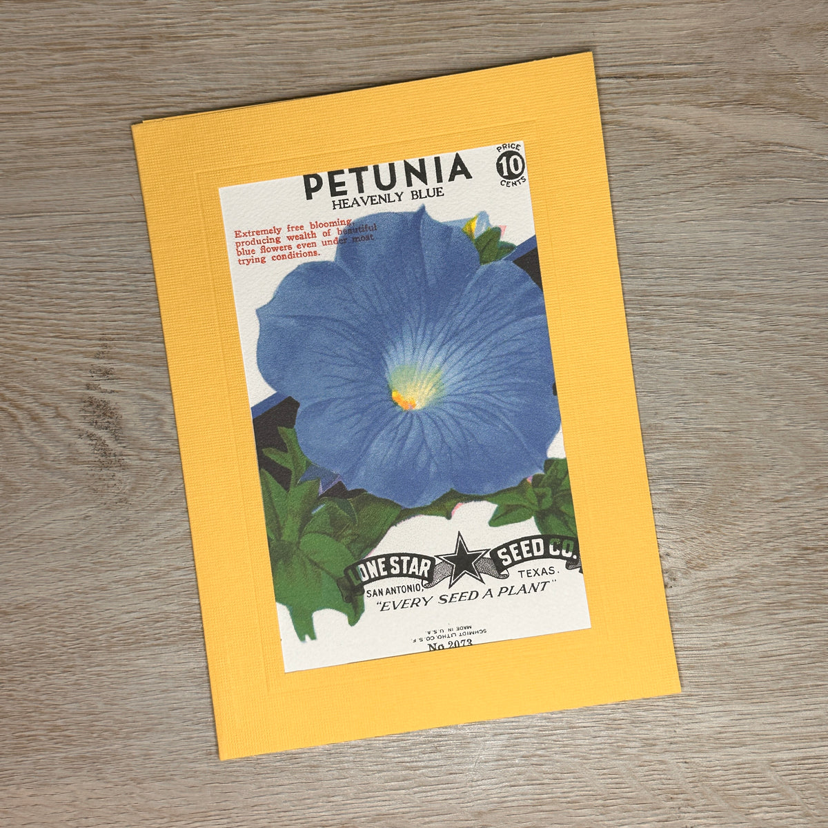 Flower seed packet cards