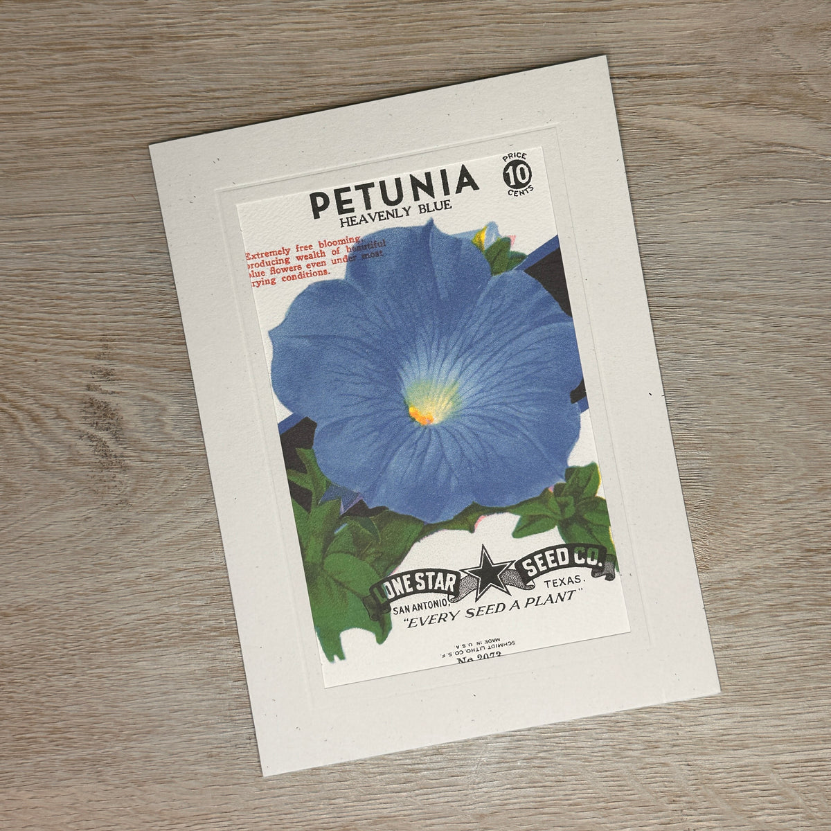 Flower seed packet cards