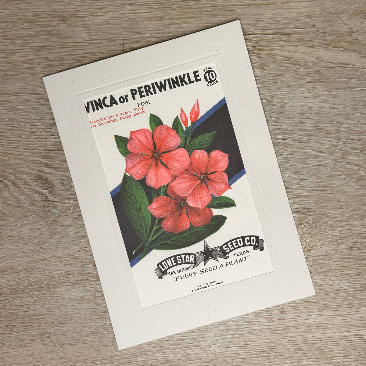 Flower seed packet cards