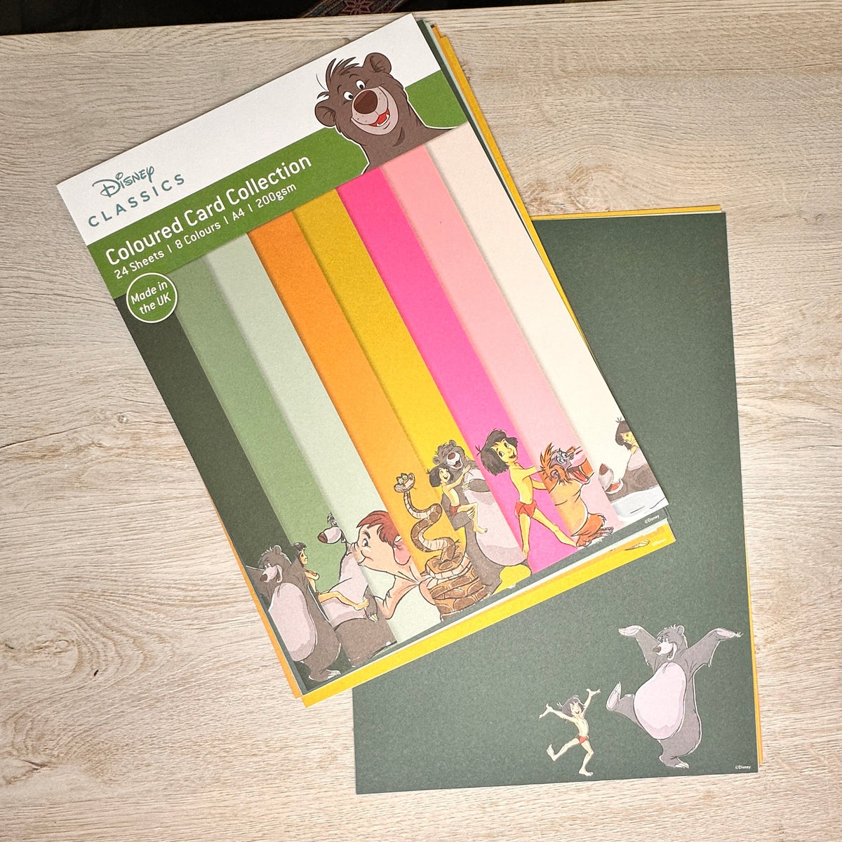 Disney Jungle Book cardstock - set of 8
