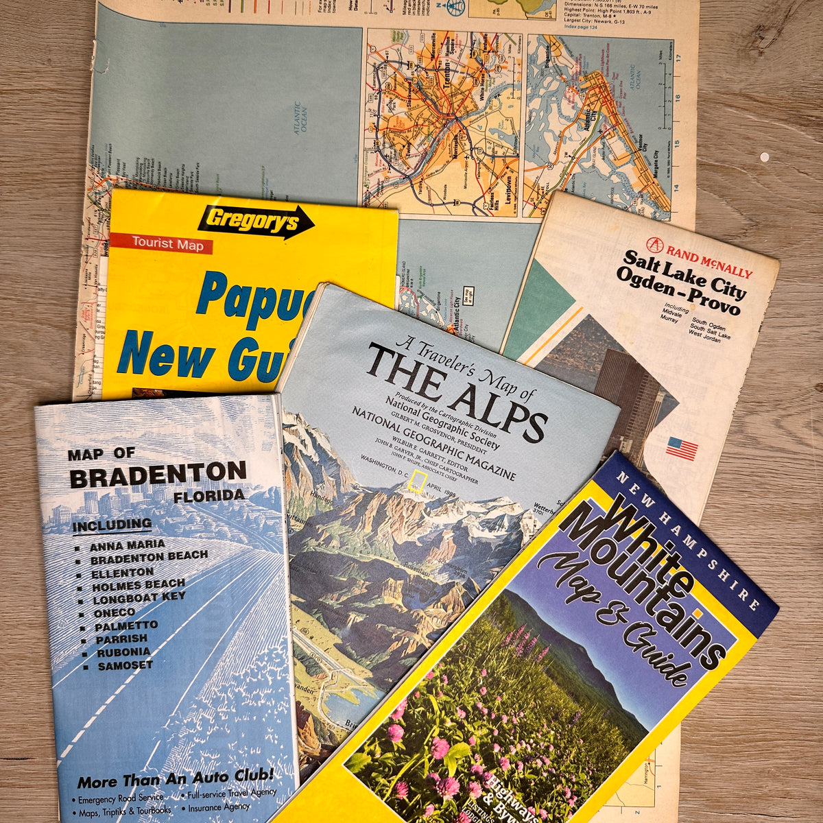 Maps - set of 6