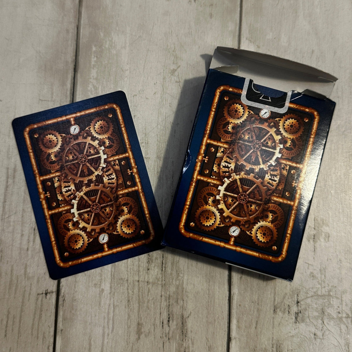 Steampunk Blue - Playing Cards