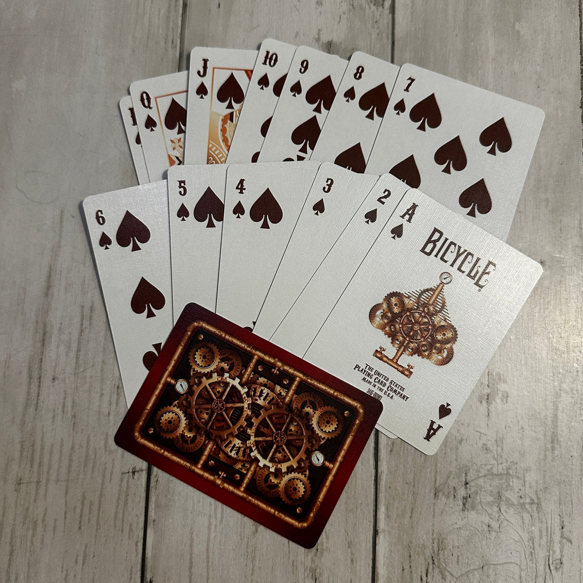 Steampunk Red - Playing Cards