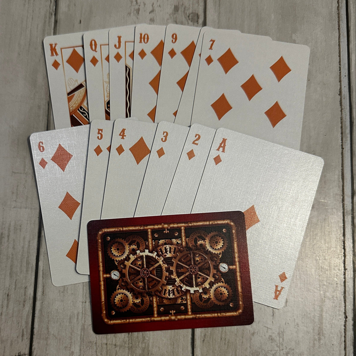Steampunk Red - Playing Cards