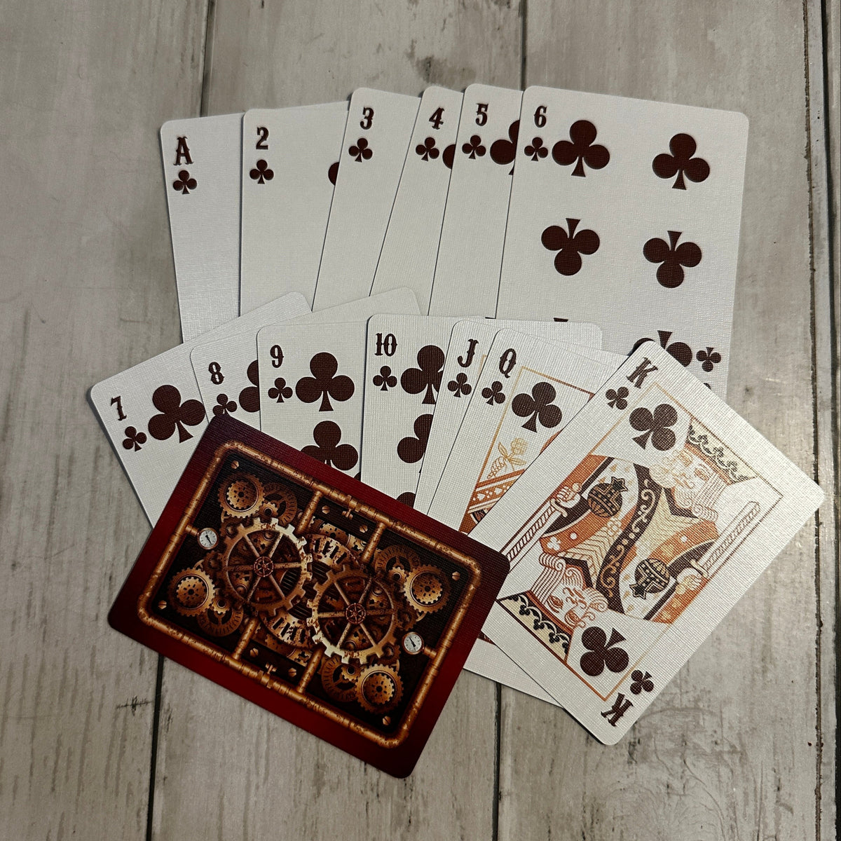 Steampunk Red - Playing Cards