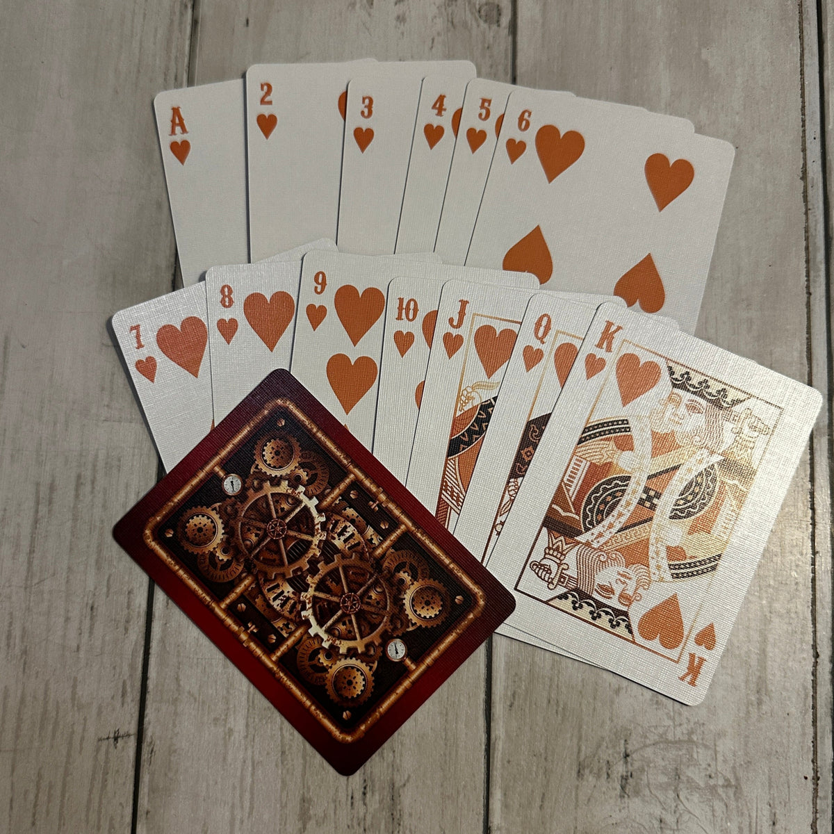 Steampunk Red - Playing Cards