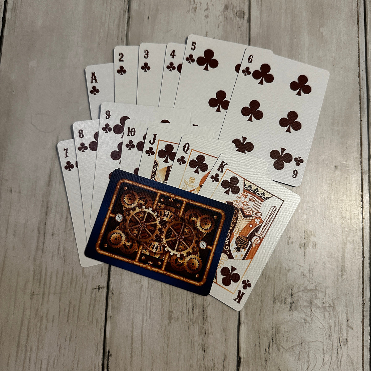 Steampunk Blue - Playing Cards