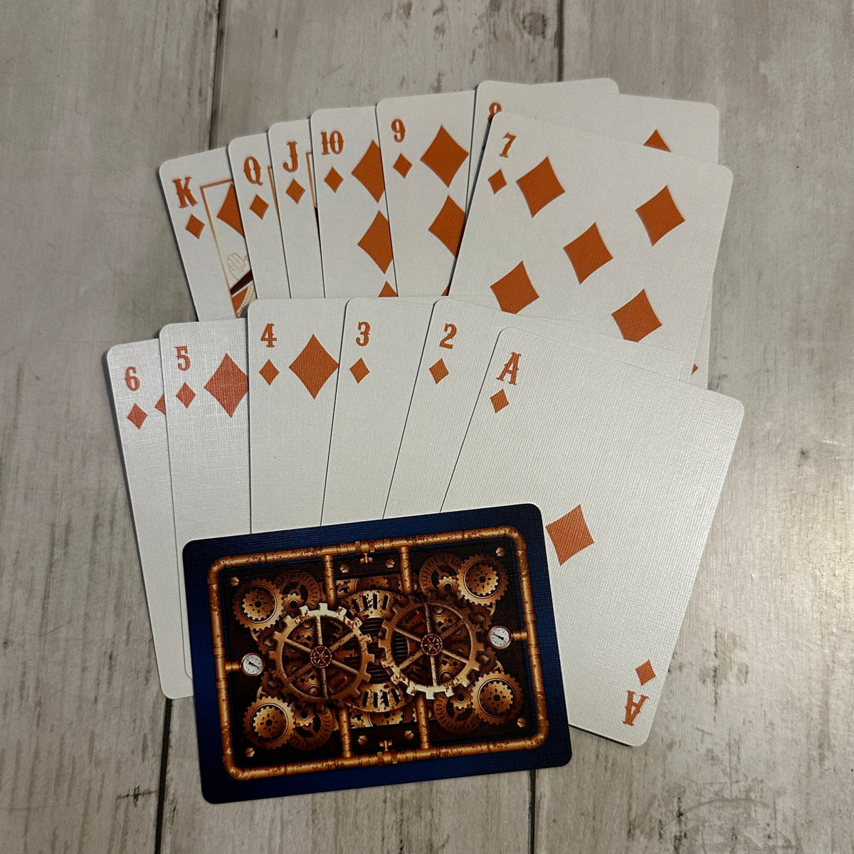 Steampunk Blue - Playing Cards