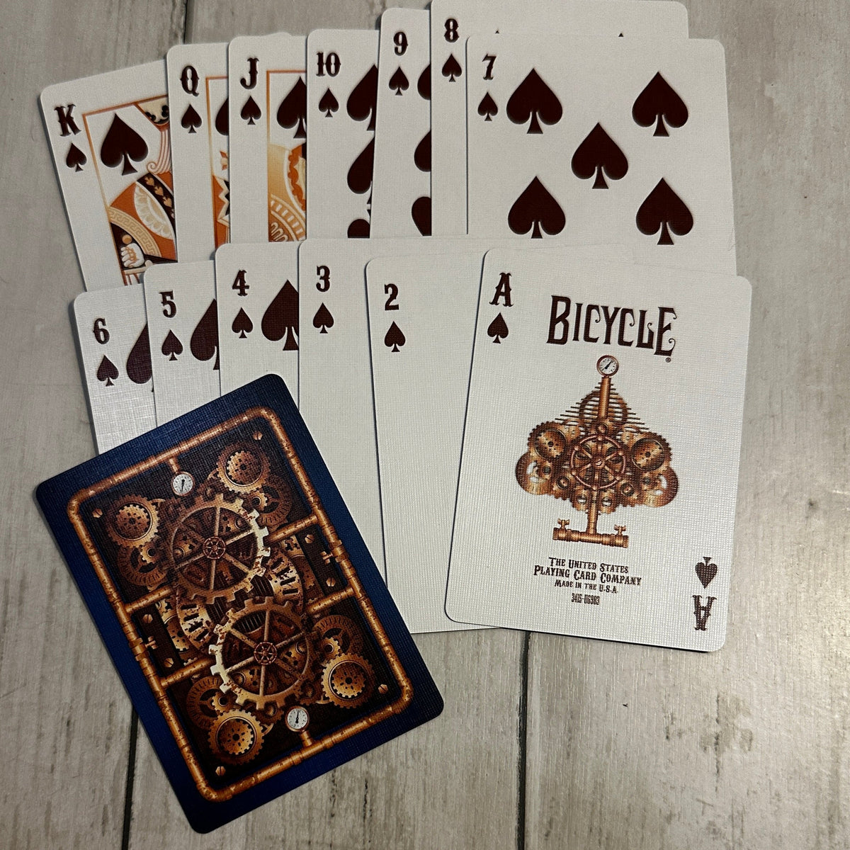 Steampunk Blue - Playing Cards