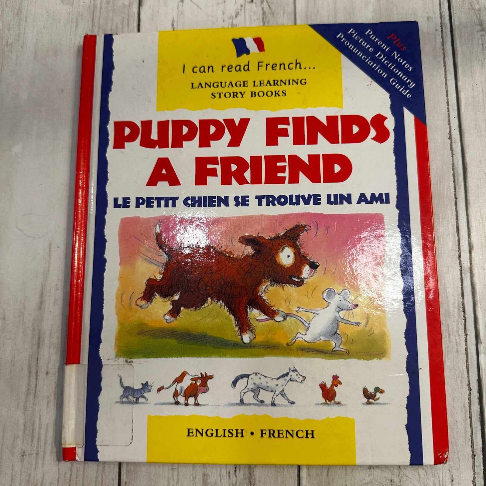 Puppy Finds a Friend - English/French