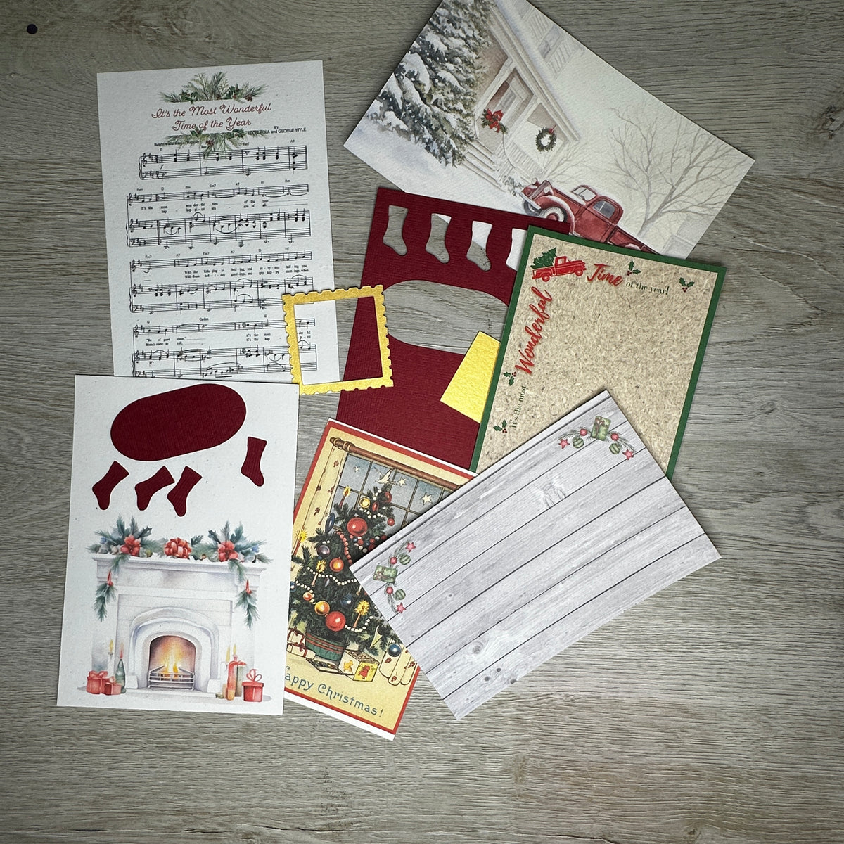 Christmas in July Mini Journal card kit - July 14th ONLY