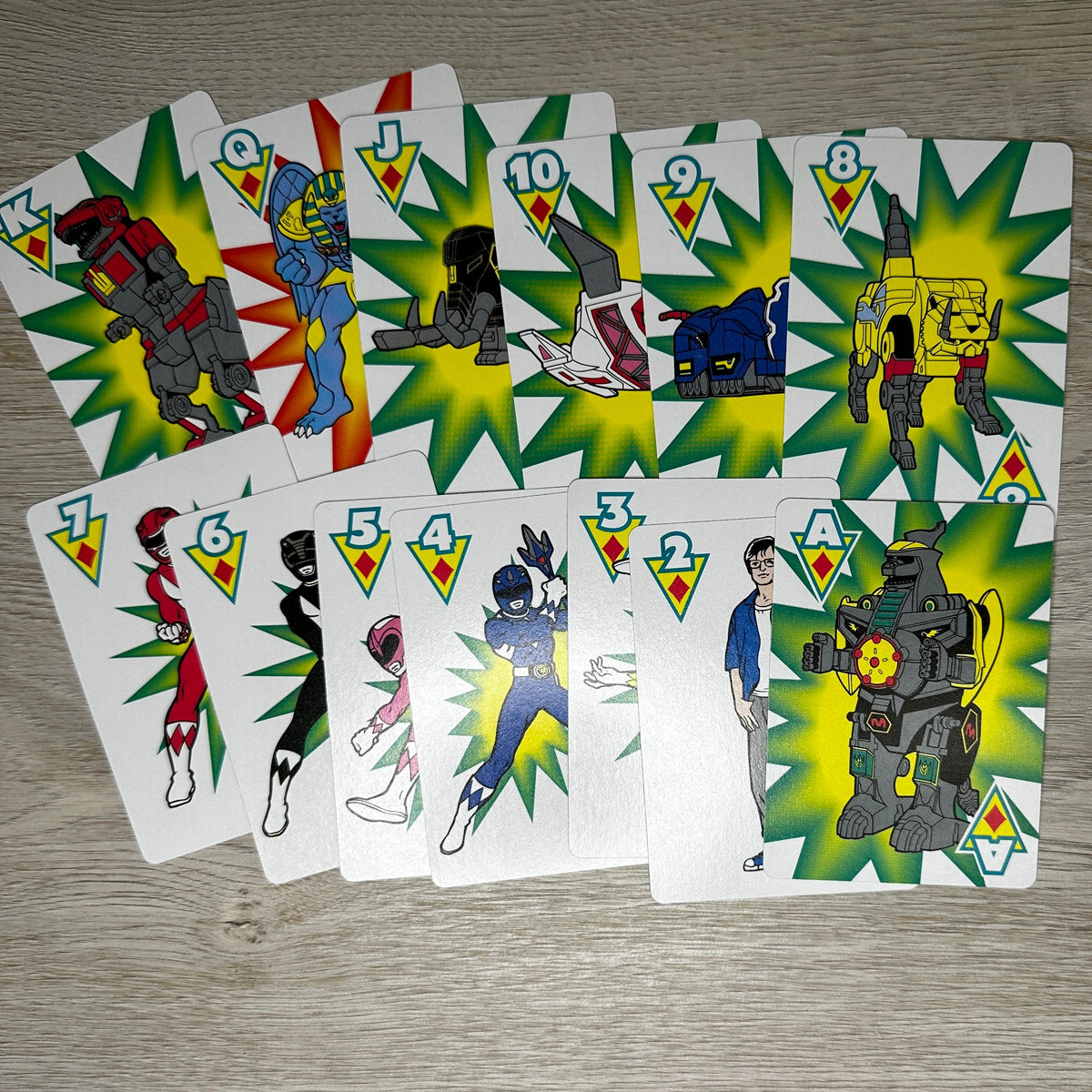 Power Rangers - Playing Cards