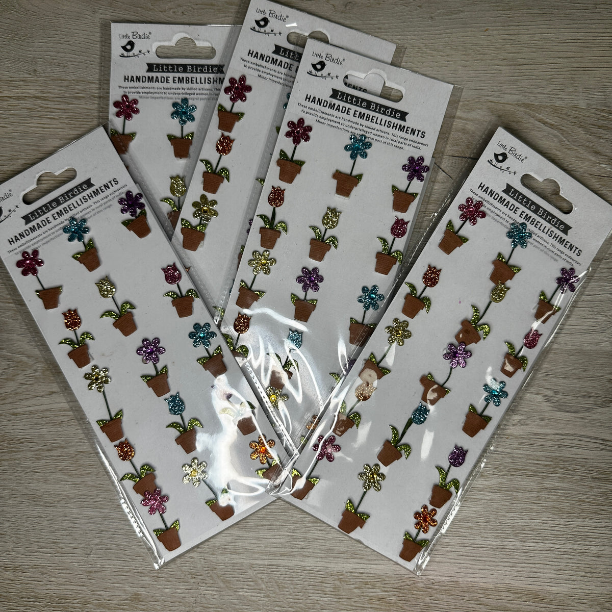 Flower sticker strips