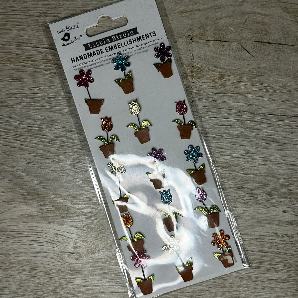 Flower sticker strips