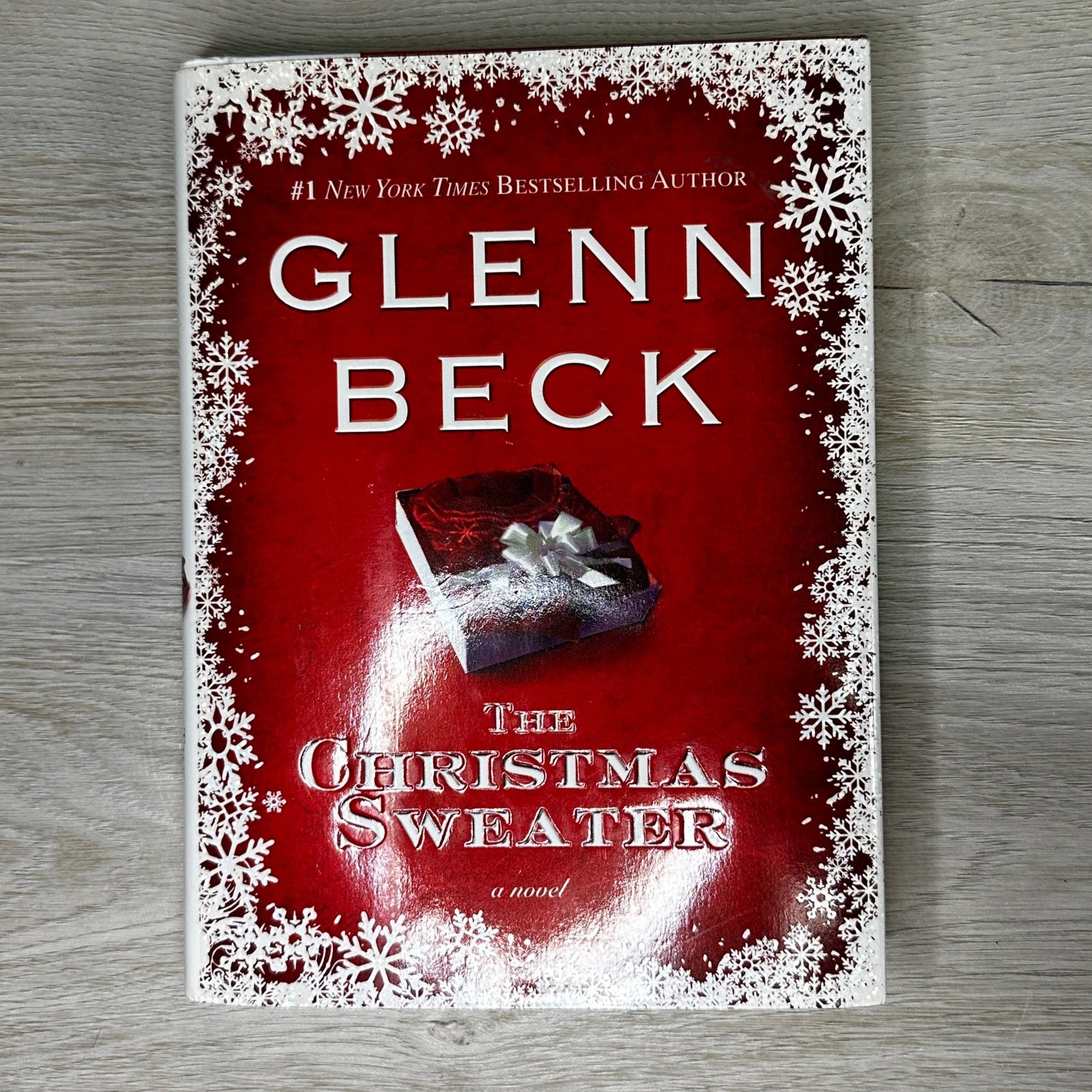 Book titled 'The Christmas Sweater' by Glenn Beck 