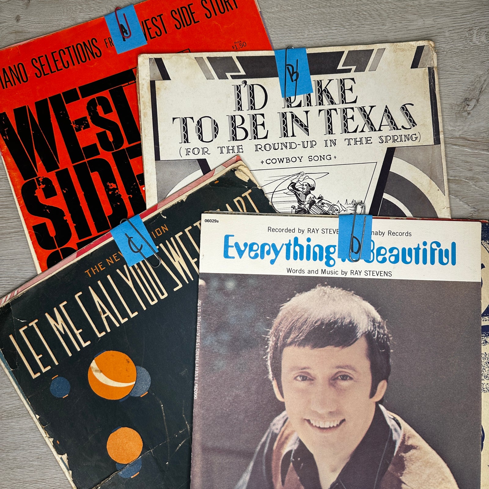 Sheet Music Pamphlets - Bundles of 5