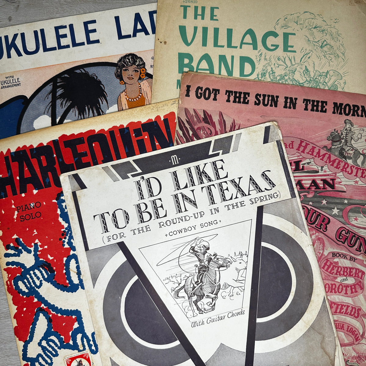 Sheet Music Pamphlets - Bundles of 5