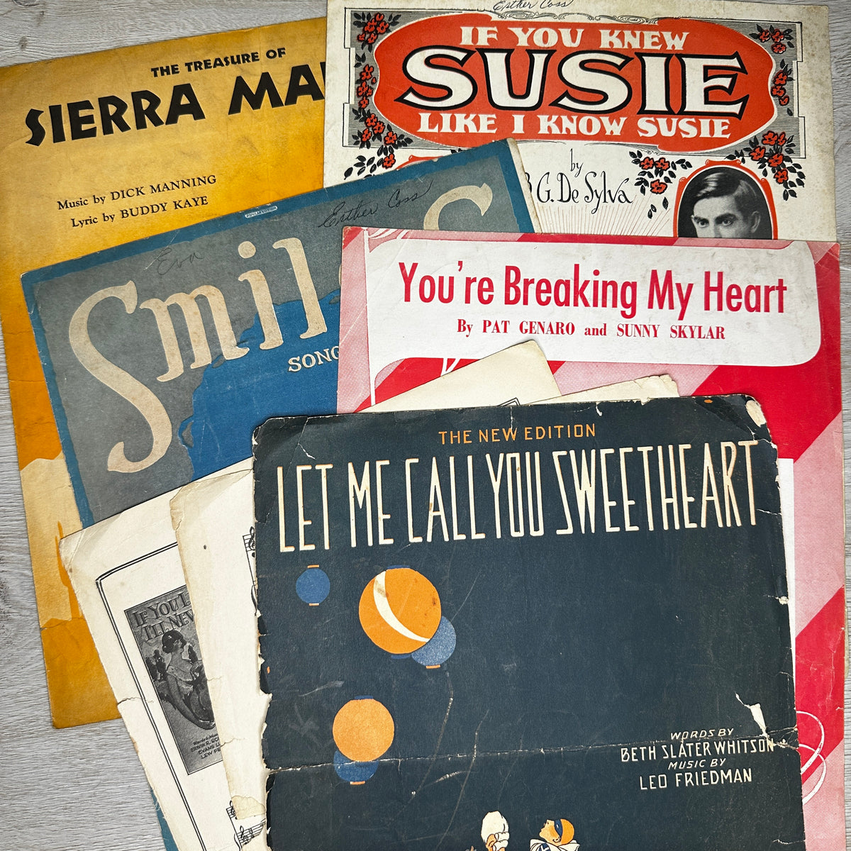 Sheet Music Pamphlets - Bundles of 5