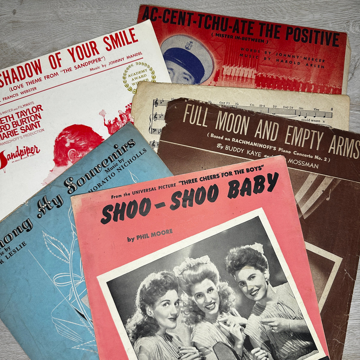 Sheet Music Pamphlets - Bundles of 5