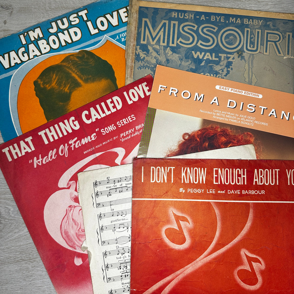 Sheet Music Pamphlets - Bundles of 5