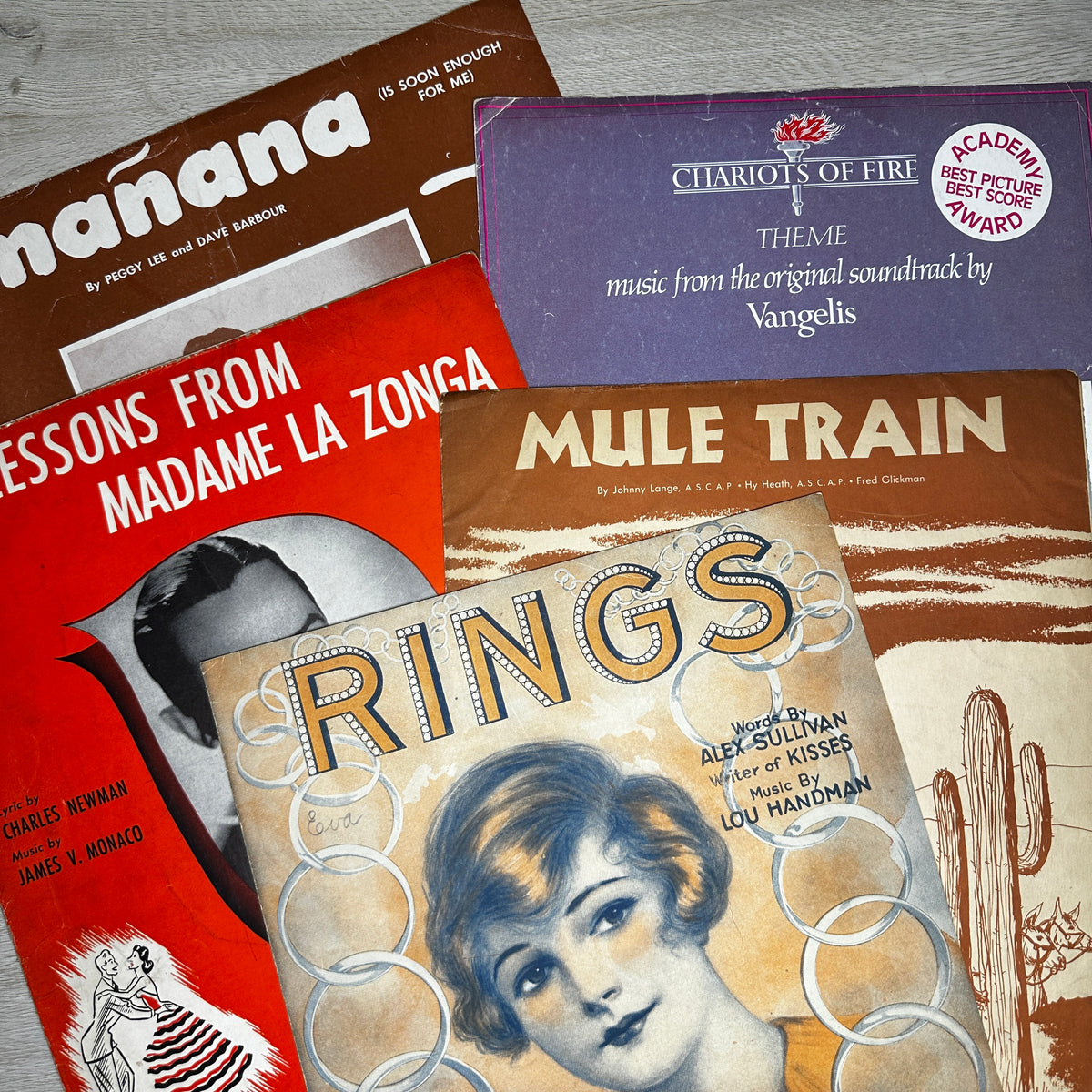 Sheet Music Pamphlets - Bundles of 5