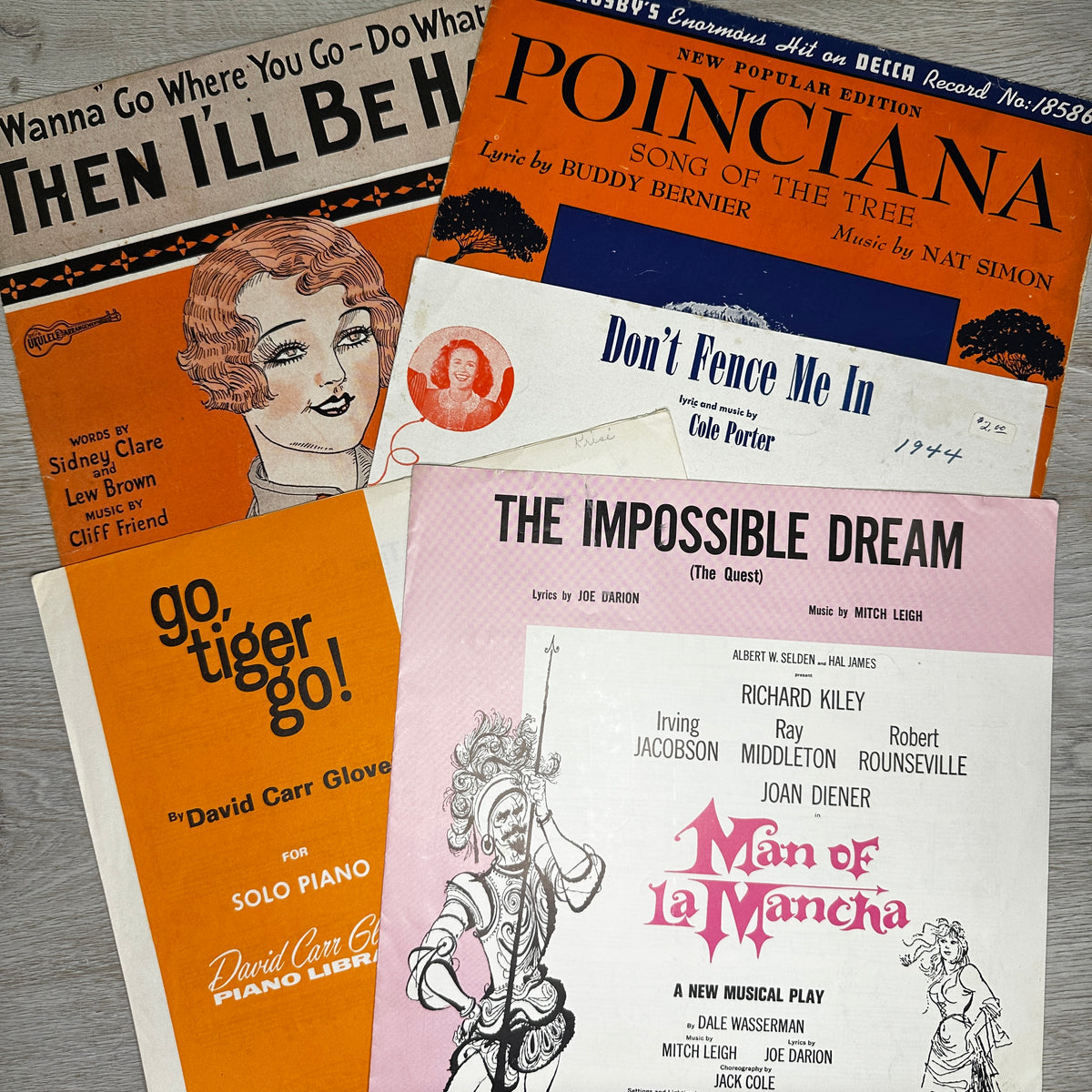 Sheet Music Pamphlets - Bundles of 5