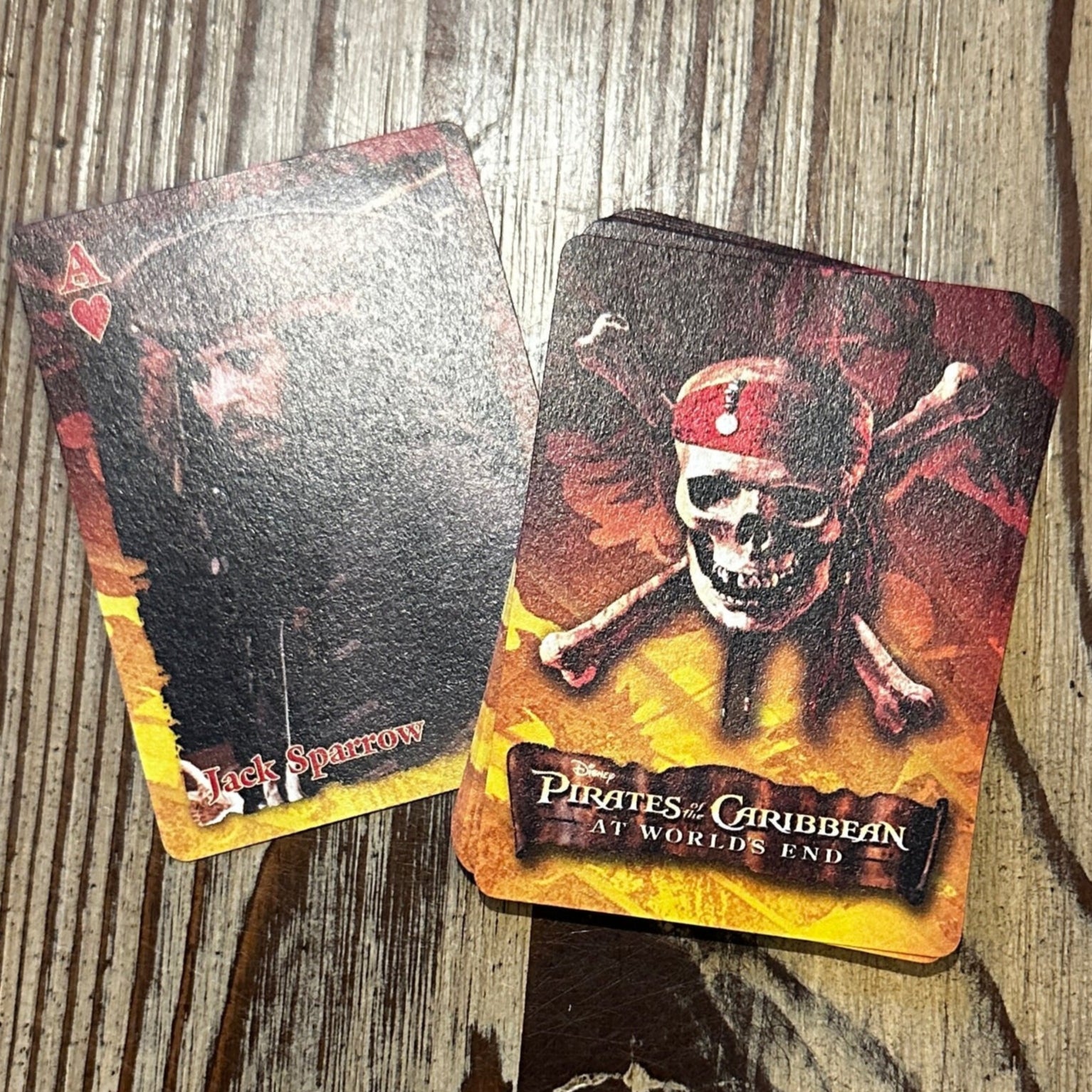 Disney Pirates of the Caribbean playing cards