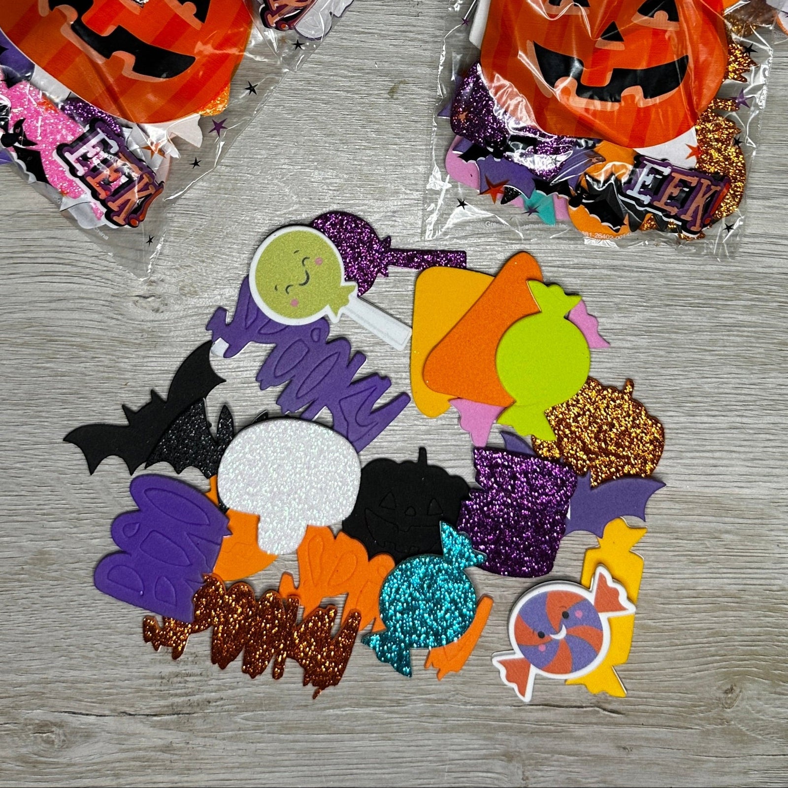 Halloween foam sticker shapes goodie bags