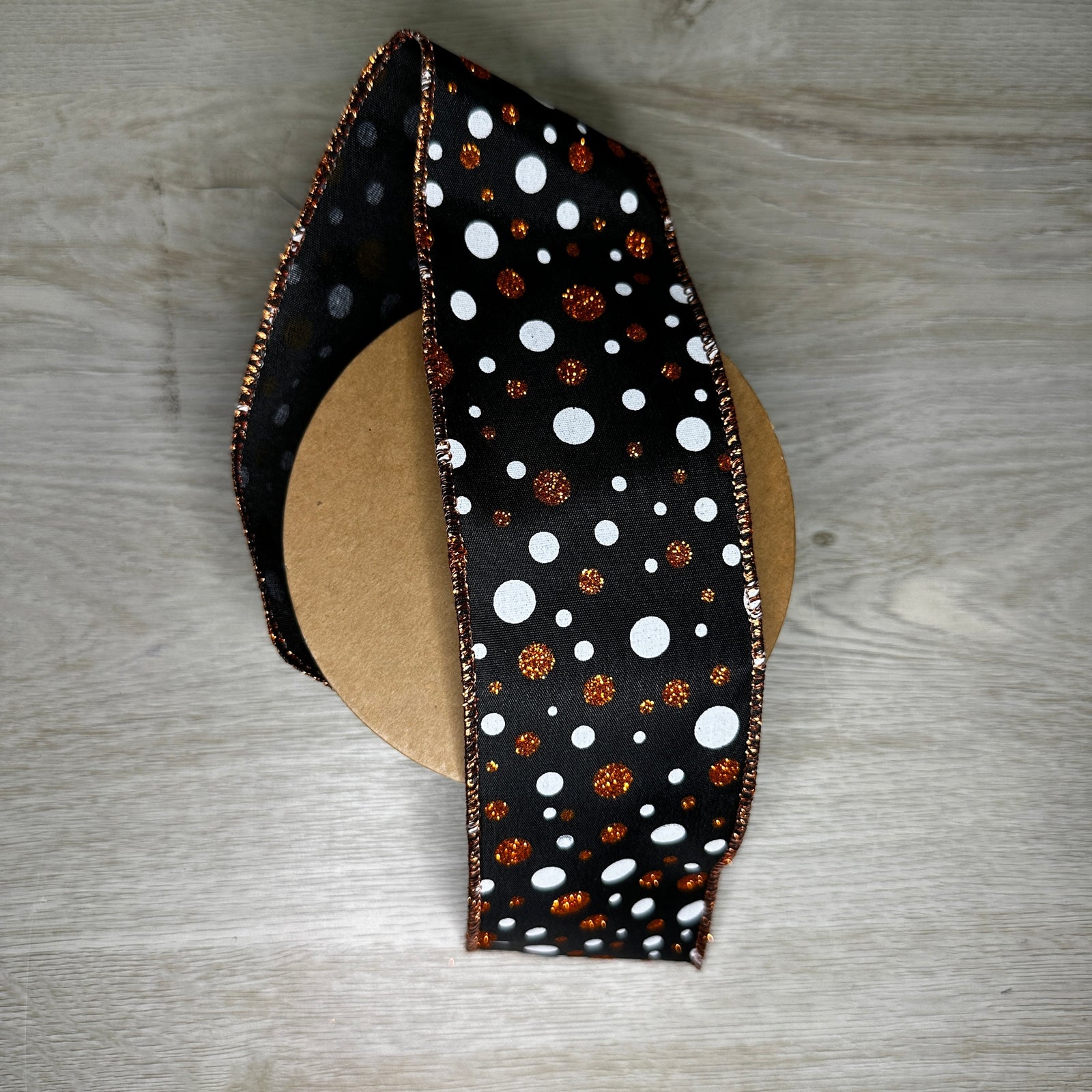 Halloween Dots ribbon - by the yard