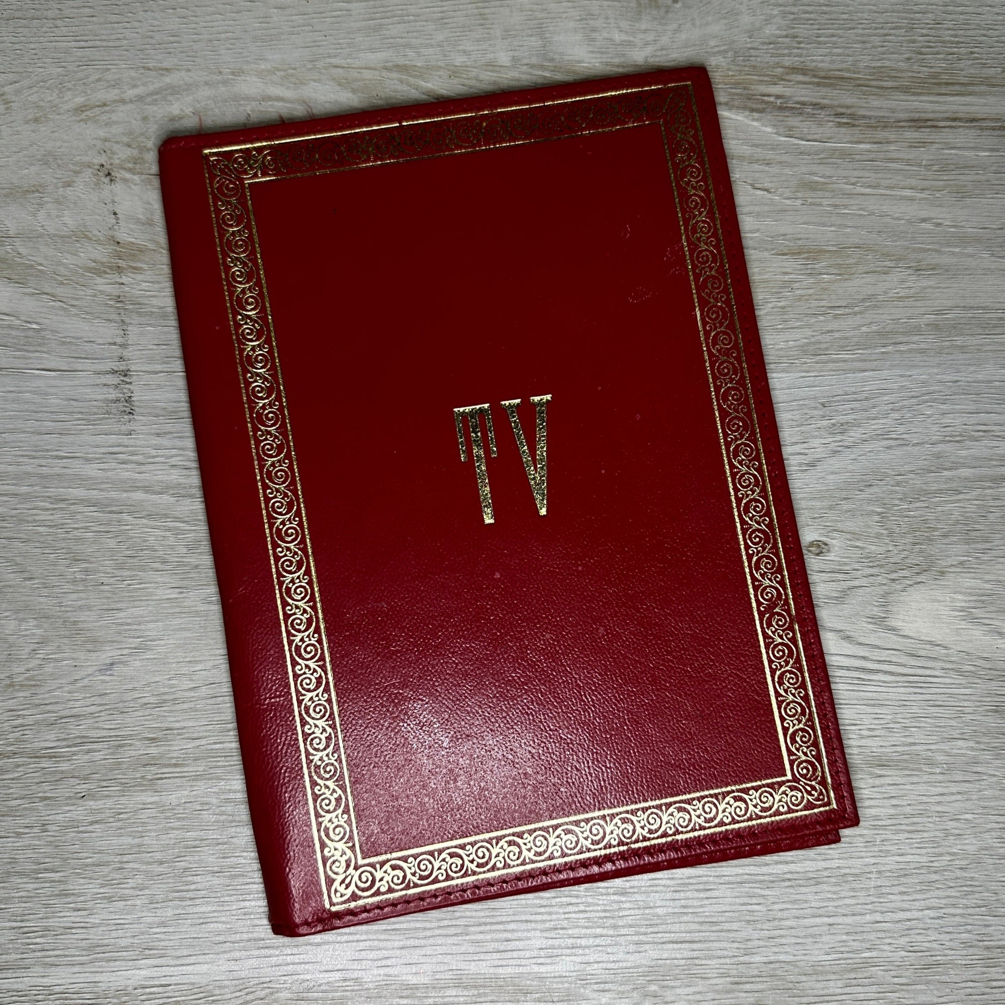 TV Guide Faux Leather Holder