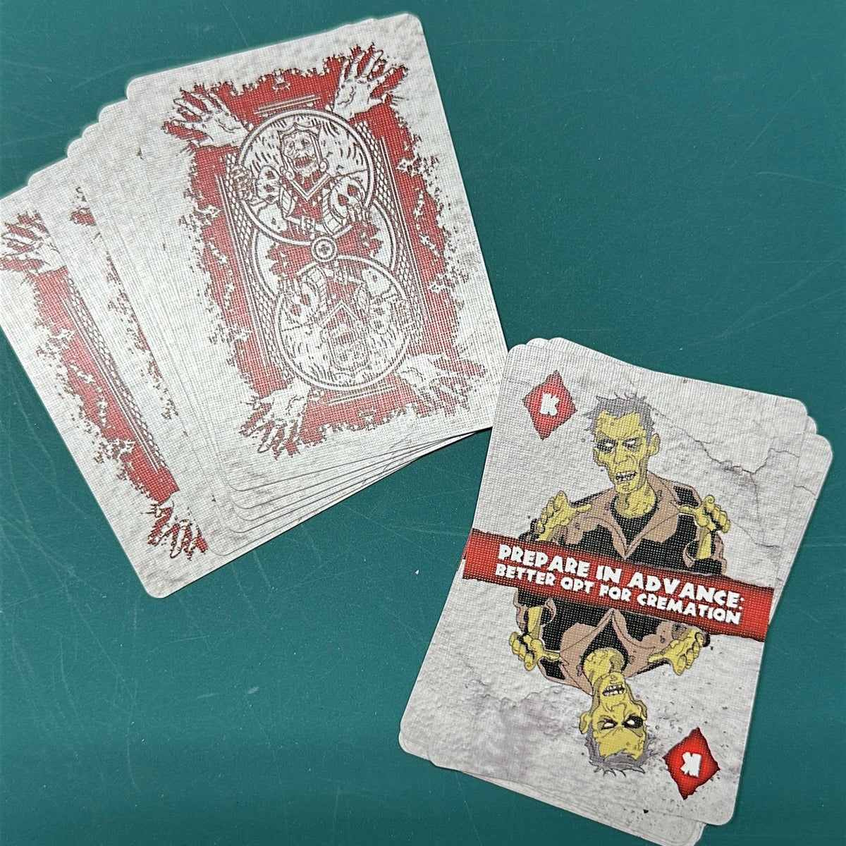 Zombie playing cards
