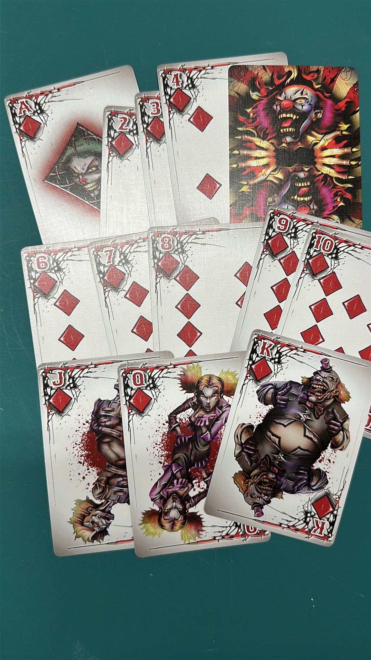 Killer Clowns playing cards