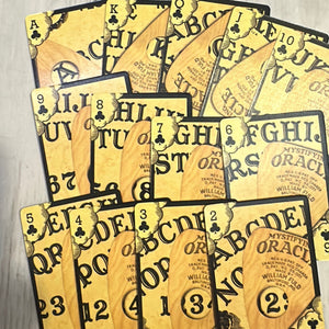 Ouija board playing cards