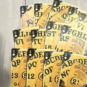 Ouija board playing cards