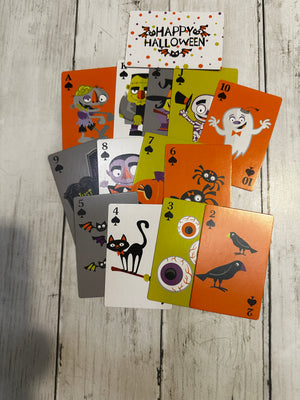 Happy Halloween playing cards