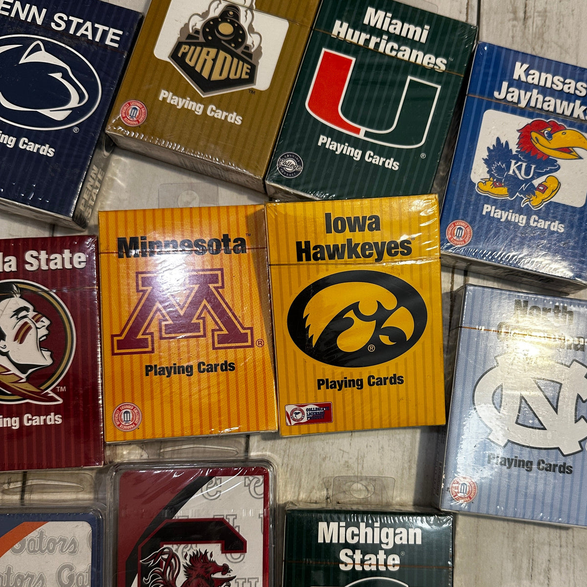 College playing cards