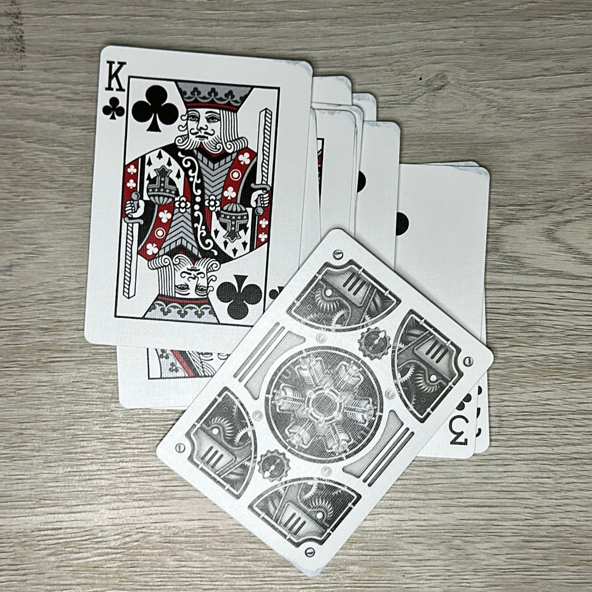 Steampunk Silver - Playing Cards