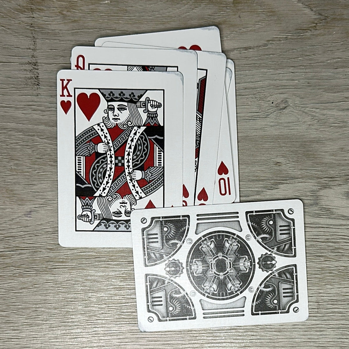 Steampunk Silver - Playing Cards