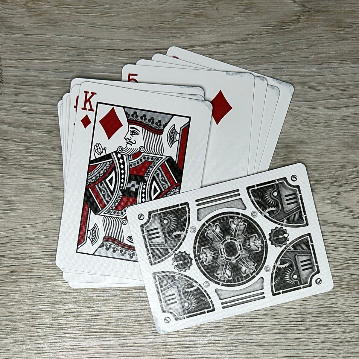 Steampunk Silver - Playing Cards