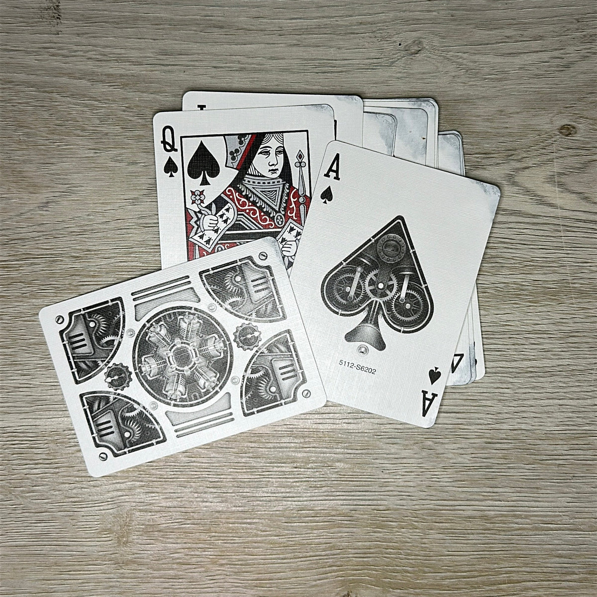Steampunk Silver - Playing Cards