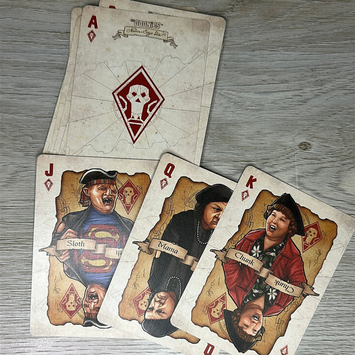 The Goonies playing cards