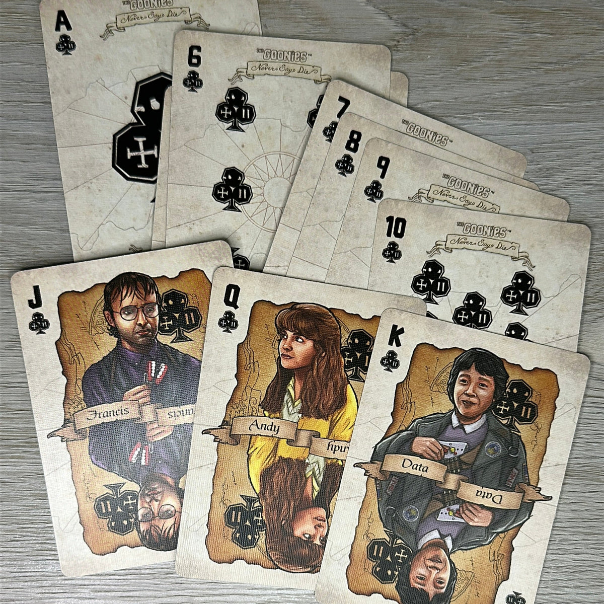 The Goonies playing cards