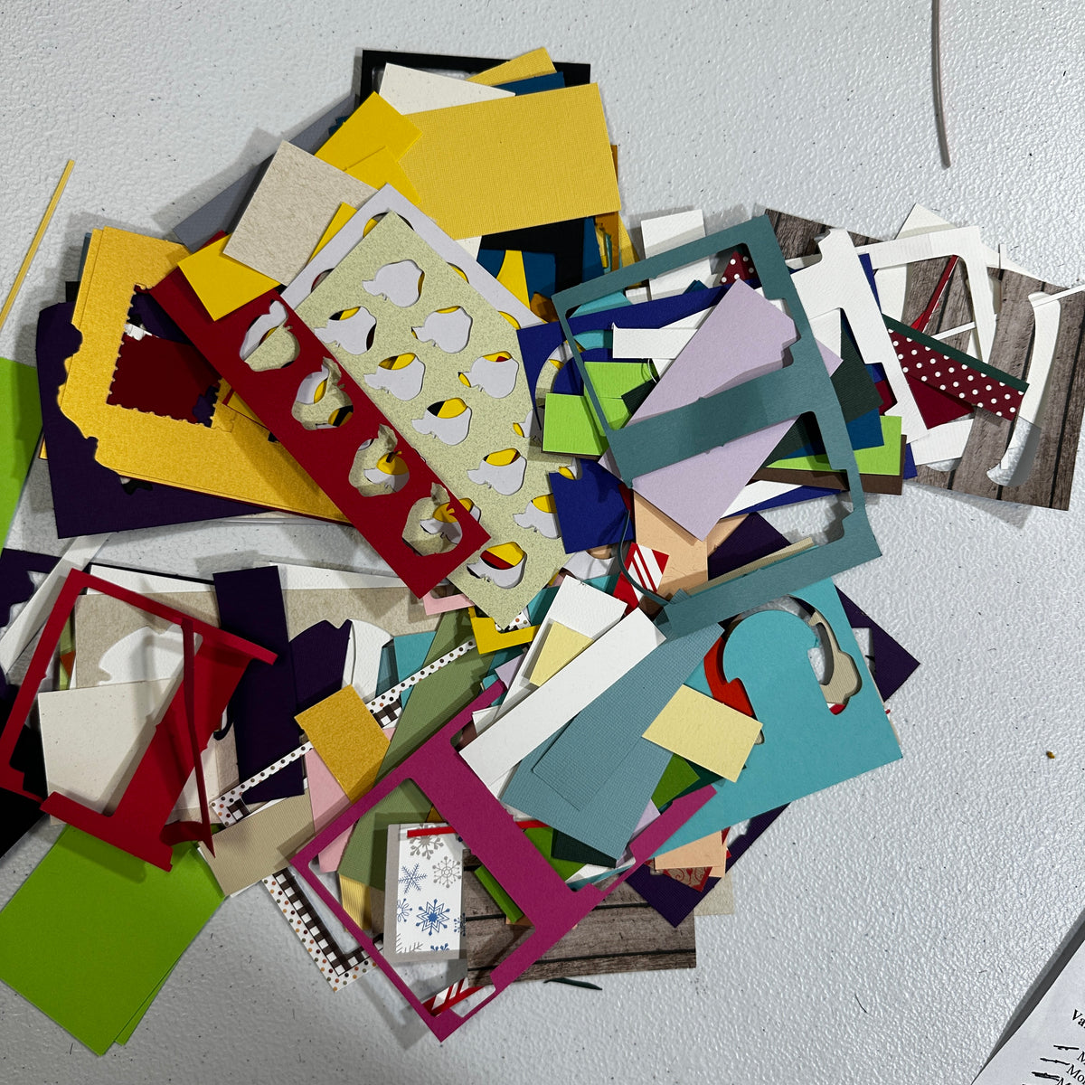 Cardstock Remnants - Odds & Ends