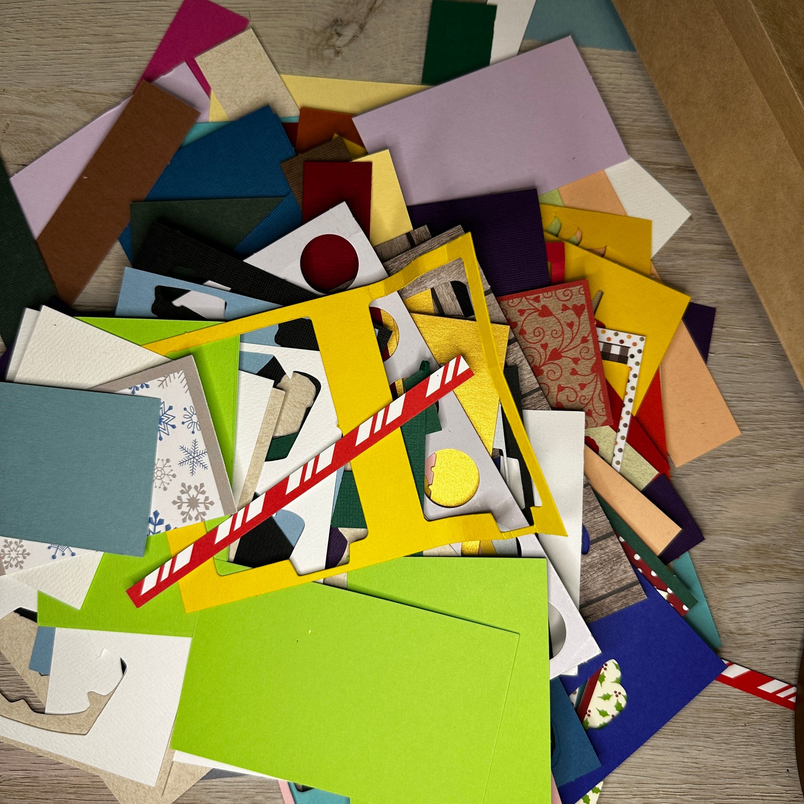 Cardstock Remnants - Odds & Ends