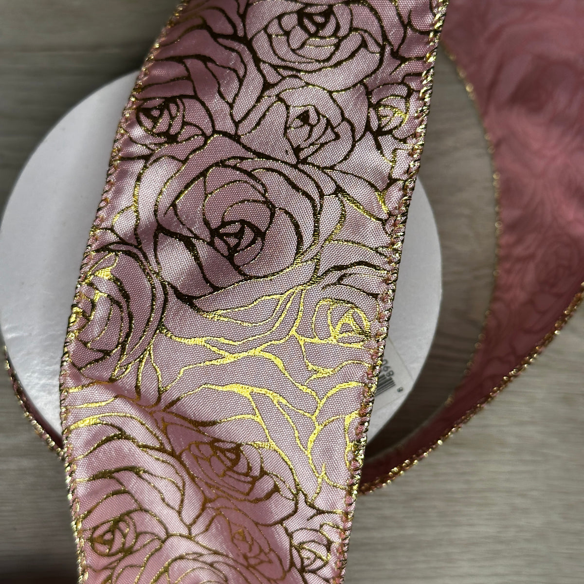 Rose gold ribbon - by the yard or spool