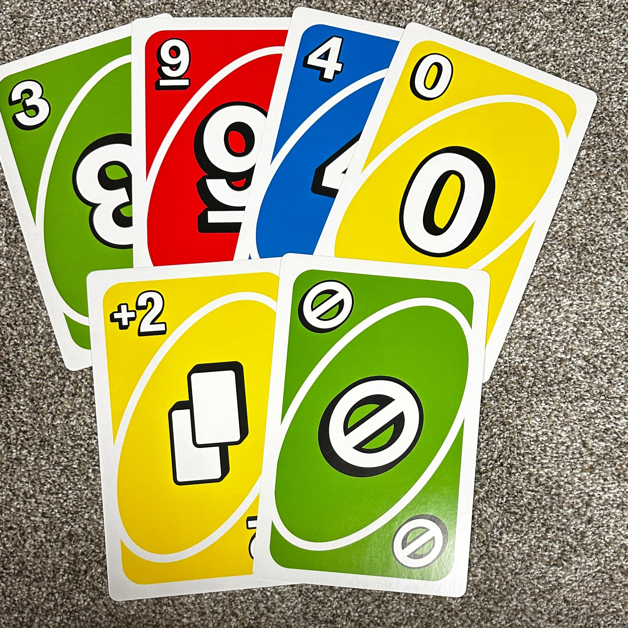 Jumbo UNO playing cards